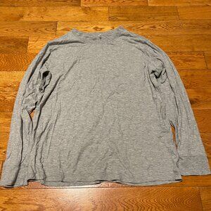 GUC Lululemon All Yours Long Sleeve Shirt Size 2 Heathered Core Ultra Light Grey